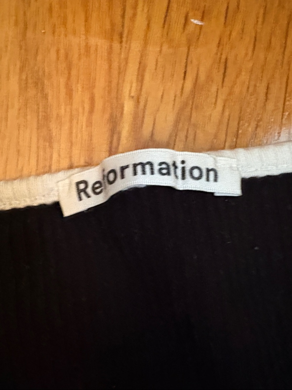Reformation Elie Knit Top | XS | Black and white - Picture 5 of 7